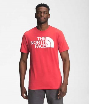 Camiseta The North Face Half Dome Hombre Rojas | 4791306-DM