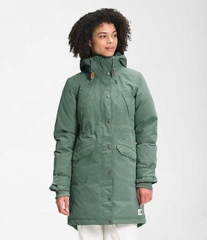 Parka The North Face Snow Down Mujer Verde | 8013796-SR